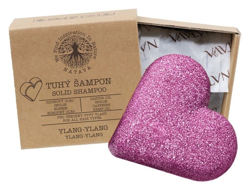 Hjärtformad schampotvål - Låda med 12 tvålar